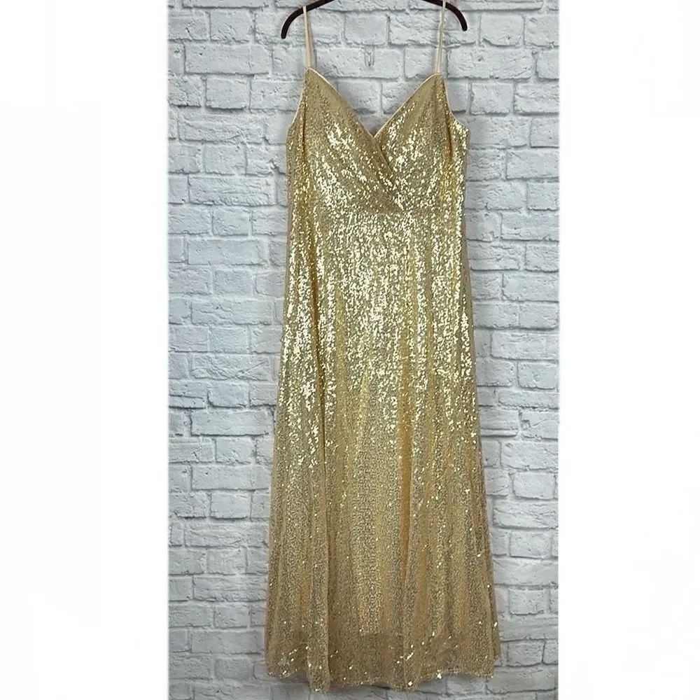 Gold Sequin Formal Dress Size 20